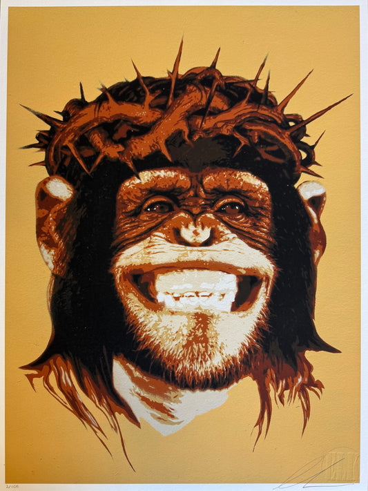 Jesus H Chimp Fine Art Print